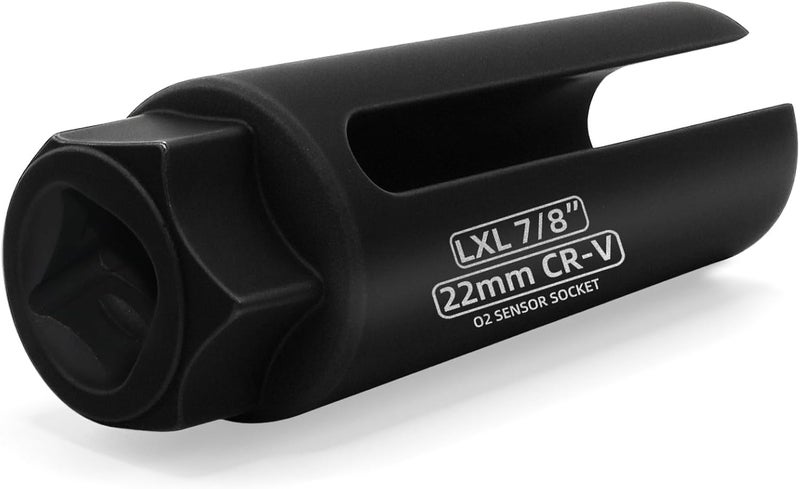 Lemxily Oxygen Sensor Socket, 7/8” (22mm) O2 Sensor Removal Tool with Side Wire Cutout, 1/2” Drive 6-Point Wrench for Easy Installation and Removal - Image 1